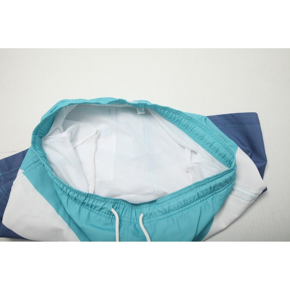 Southern Tide Bathing Suit Swim Trunks Mens Medium Blue White Striped  Lined - Picture 4 of 10